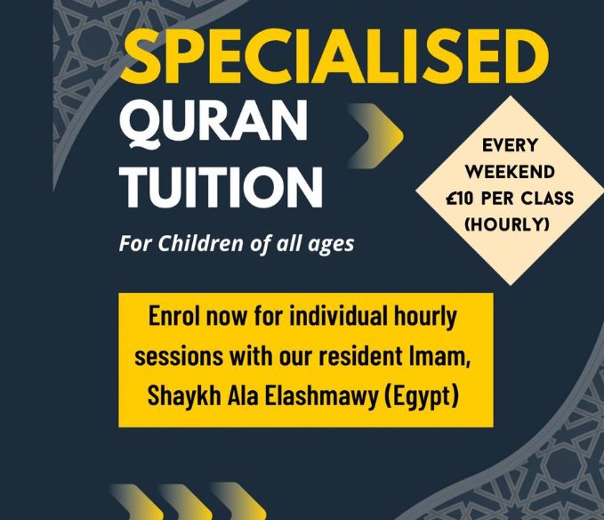 Specialised Quranic Tuition on weekends
